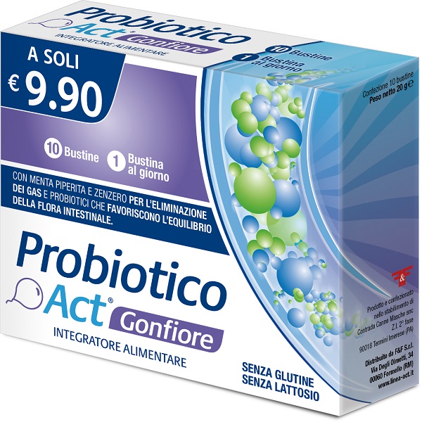 PROBIOTICO ACT GONFIORE 10 BUSTINE - Farmamood