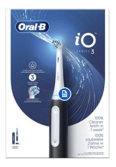 ORALB IO3S BLACK SPAZZOLINO ELETTRICO - Farmamood
