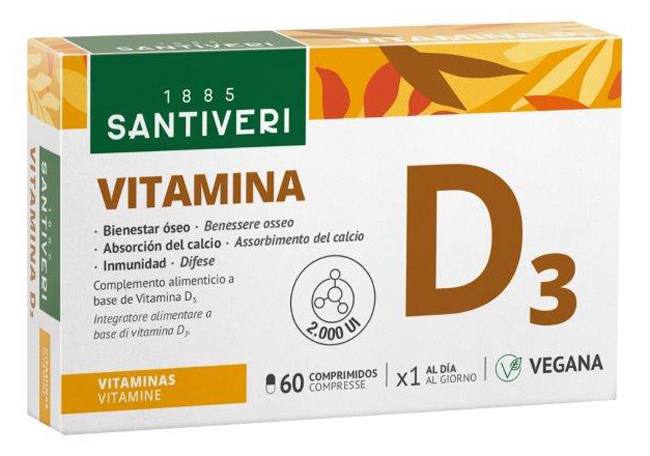 VITAMINA D3 2000UI VEGETALE 60 COMPRESSE - Farmamood