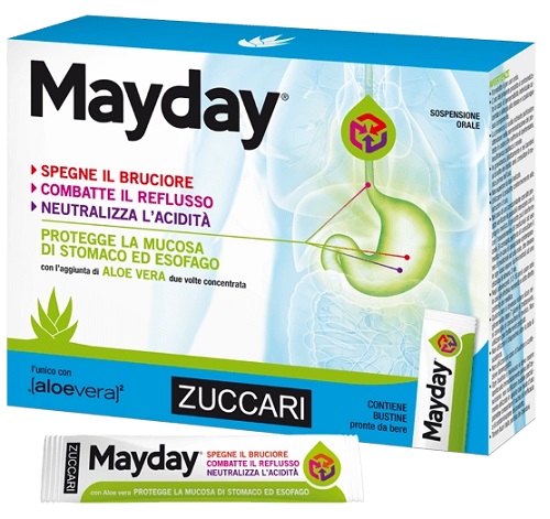 MAYDAY SOSPENSIONE PER USO ORALE ALLA MENTA 12 BUSTINE 10 ML - Farmamood