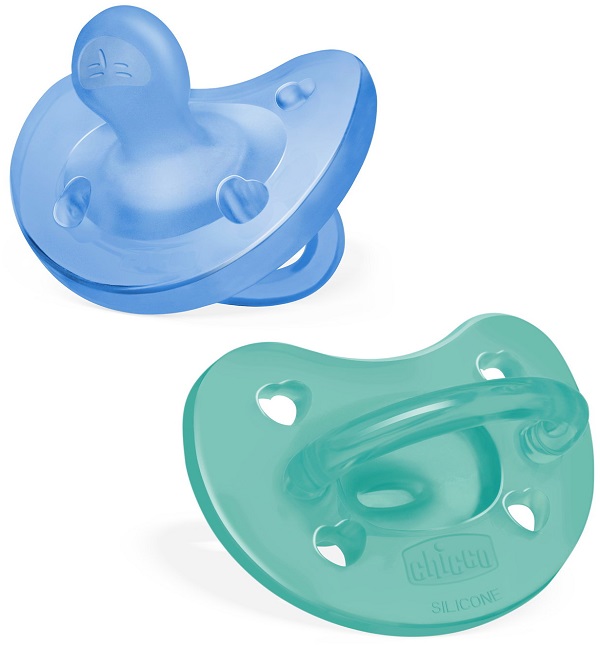 CHICCO GOMMOTTO SILICONE AZZURRO 16-36 MESI 2 PEZZI - Farmamood