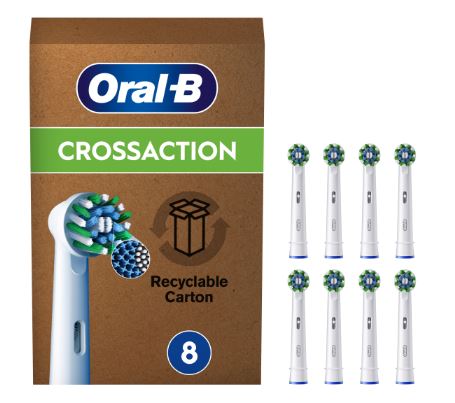 ORALB POWER REFILL EB50R CROSSACTION 8 PEZZI - Farmamood