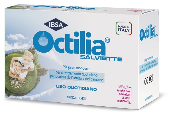 OCTILIA SALVIETTE PERIOCULARI 20 GARZE IN VISCOSA NON STERILI - Farmamood
