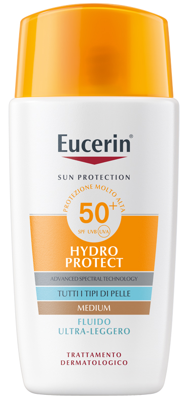 EUCERIN SUN FLUIDO ULTRA LEGGERO TINTED SPF50+ 50 ML - Farmamood