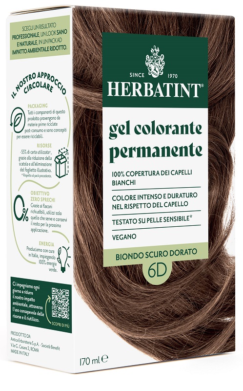 HERBATINT 6D BIONDO SCURO DORATO 170 ML - Farmamood